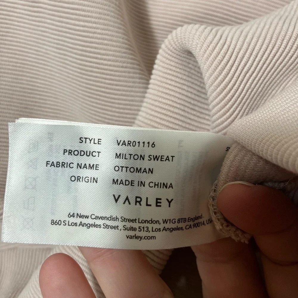 Varley Milton Sweat Sweatshirt Womens Size XS oversized Pullover Rib Knit Cowl‎ - Picture 5 of 10